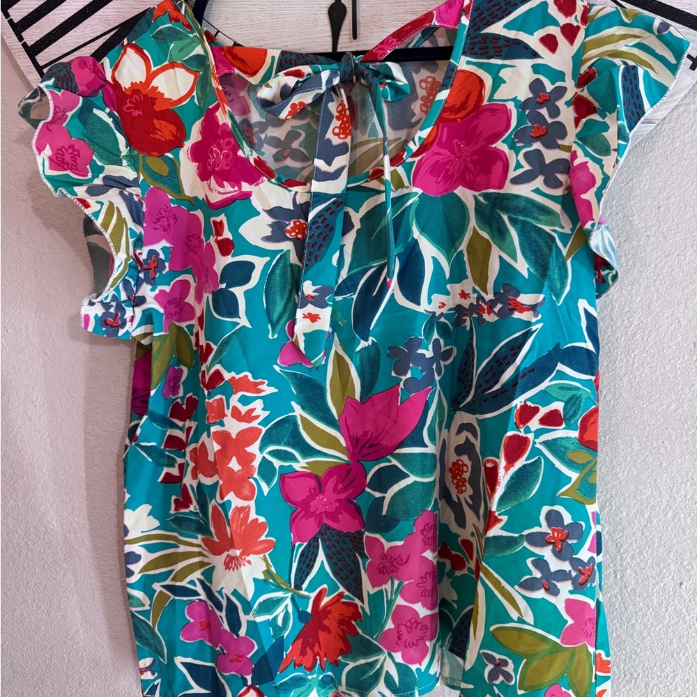 Floral Multicolor Women's Top
